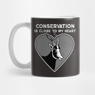 Bontebok Conservation Heart Mug